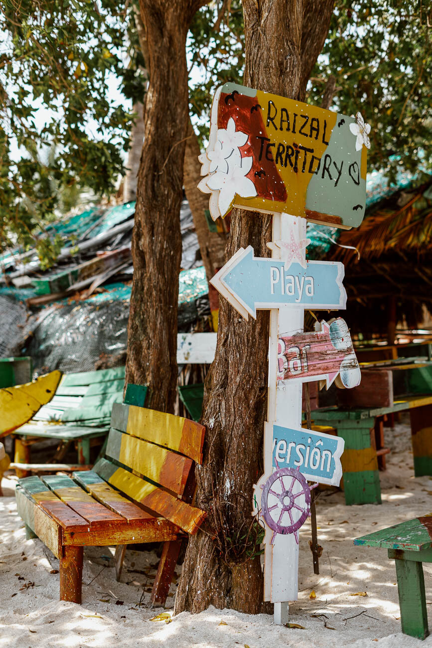 Raizal Sign in San Andres, Colombia