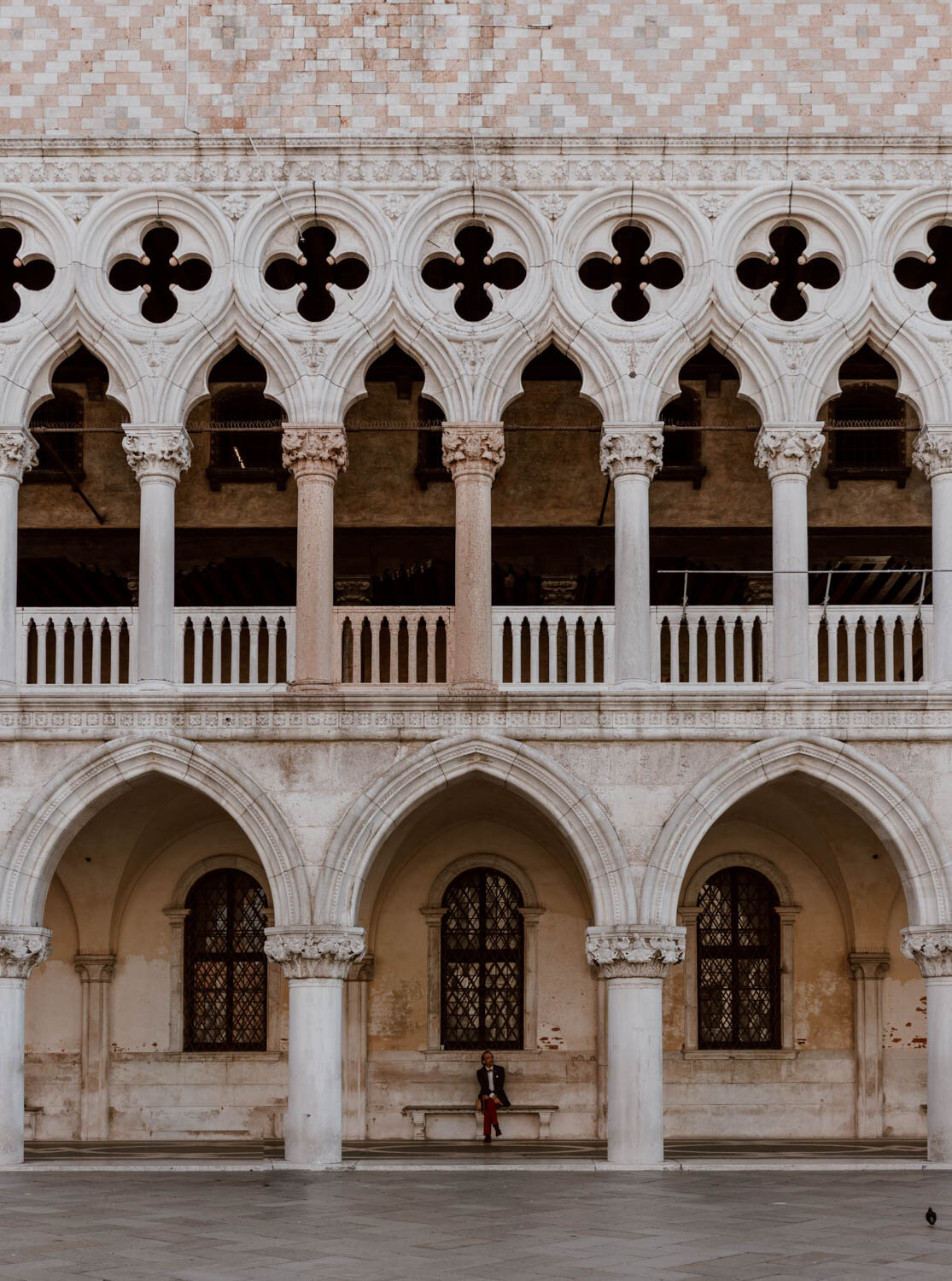 Porticoes of the Doge's Palace in St Mark's Square